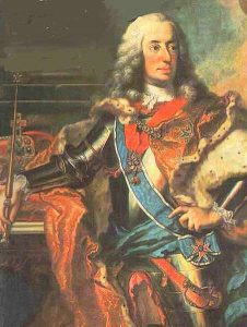 Charles VII took over Bavaria at his father’s death in 1726, with his term (1726-1745) marking the height of the rococo era for Munich. With François de Cuvilliés as head architect of his court, Charles would live up to the great architectural work inherited by his predecessors with the completion of Nymphenburg Palace, the construction of the elaborate Amalienburg, the building of the Ancestral Gallery & the Ornate Rooms in Munich Residenz & the Palais Holnstein as a present to one of his mistresses Countess Holnstein._Emperor_(by_George_Desmarées)