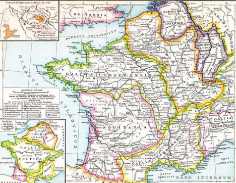 Map of Roman Gaul with Gallia Aquitania in Pink Droysens Allgemeiner historischer Handatlas, 1886 https://en.wikipedia.org/wiki/Gallia_Aquitania
