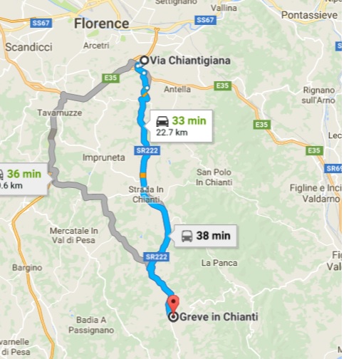 https://www.google.com/maps/dir/Via+Chiantigiana,+Firenze+FI,+Italy/Greve+in+Chianti,+50022+Metropolitan+City+of+Florence,+Italy/@43.6734297,11.1885215,11z/data=!4m13!4m12!1m5!1m1!1s0x132a539ef8e79dcf:0xcc40b8ee056015ce!2m2!1d11.2943261!2d43.7486569!1m5!1m1!1s0x132a4b16f30a3641:0x1a9d3563d136c85e!2m2!1d11.3186815!2d43.5830644