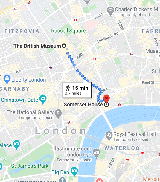 https://www.google.com/maps/dir/The+British+Museum,+Great+Russell+St,+Bloomsbury,+London+WC1B+3DG,+United+Kingdom/Somerset+House,+Strand,+London+WC2R+1LA,+United+Kingdom/@51.5152365,-0.1395618,14z/data=!4m14!4m13!1m5!1m1!1s0x48761b323093d307:0x2fb199016d5642a7!2m2!1d-0.1269566!2d51.5194133!1m5!1m1!1s0x487604b5f3c46771:0x439ecc438a580a1!2m2!1d-0.117148!2d51.511059!3e2