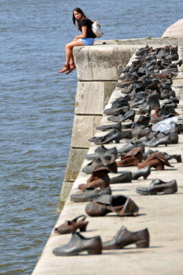 https://commons.wikimedia.org/wiki/Category:Shoes_on_the_Danube_Promenade#/media/File:Hungary-0057_-_Shoes_on_the_Danube_(7263603836).jpg