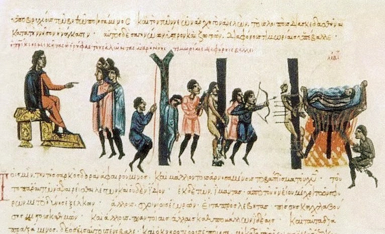 https://en.wikipedia.org/wiki/Emirate_of_Crete#/media/File:Romans_(Niketas_Oryphas)_punish_Cretan_Saracens.jpg