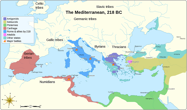 https://en.wikipedia.org/wiki/First_Macedonian_War#/media/File:Mediterranean_at_218_BC-en.svg