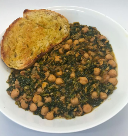 Espinacas con Garbanzos