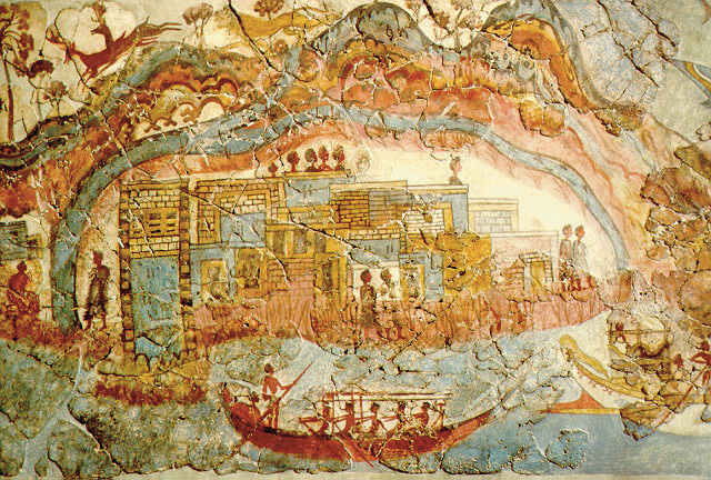 https://en.wikipedia.org/wiki/Minoan_civilization#/media/File:Minoan_fresco,_showing_a_fleet_and_settlement_Akrotiri.jpg