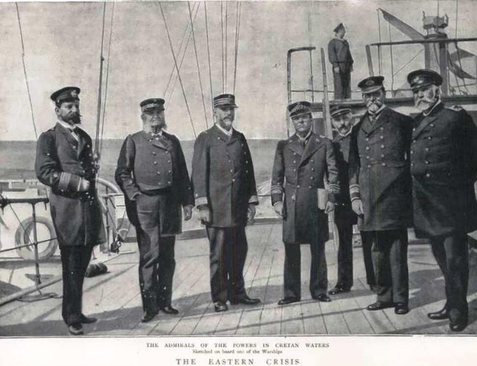 https://en.wikipedia.org/wiki/Felice_Napoleone_Canevaro#/media/File:The_Admirals_of_the_Powers_in_Cretan_Waters.JPG