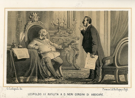 https://commons.wikimedia.org/wiki/Category:Lithographs_of_Leopold_II,_Grand_Duke_of_Tuscany#/media/File:Leopoldo_II_rifiuta_a_D_Neri_Corsini_di_abdicare.jpg