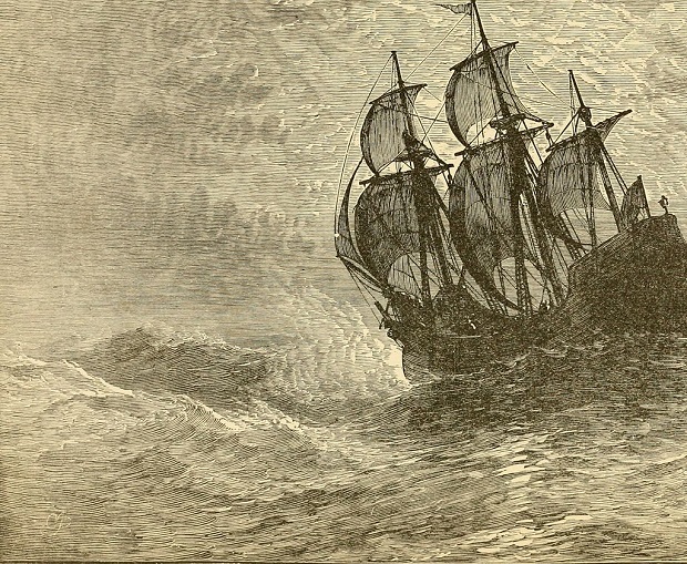 https://en.wikipedia.org/wiki/Mayflower#/media/File:The_Mayflower_at_sea.jpg