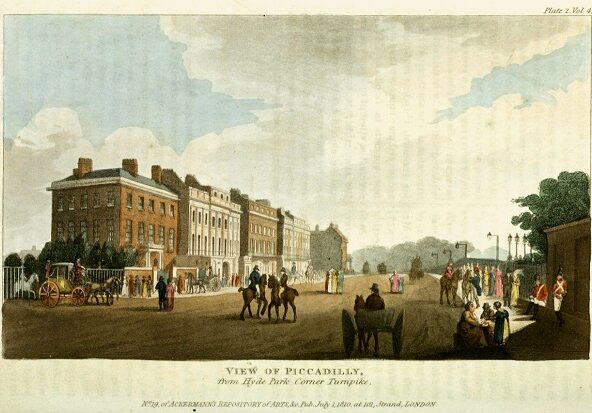 https://en.wikipedia.org/wiki/Piccadilly#/media/File:Piccadilly_from_Hyde_Park_Corner_Turnpike,_from_Ackermann's_Repository,_1810.jpg