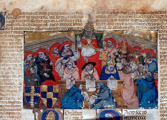 https://commons.wikimedia.org/wiki/Category:Bonifacius_VIII#/media/File:Decretals_of_Pope_Boniface_VIII_-_zoomed_on_the_illustration.jpg