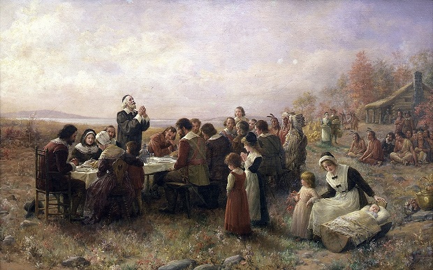 https://en.wikipedia.org/wiki/Mayflower#/media/File:Thanksgiving-Brownscombe.jpg