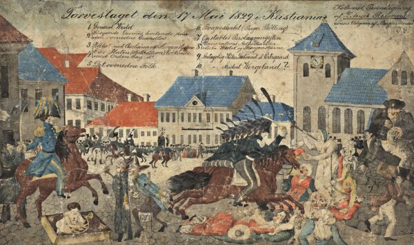 https://en.wikipedia.org/wiki/Battle_of_the_Square#/media/File:Torvslaget_den_17_Mai_1829_i_Kristiania.jpg