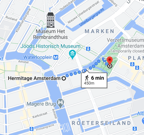 https://www.google.com/maps/dir/Hermitage+Amsterdam,+Amstel+51,+1018+EJ+Amsterdam,+Netherlands/Hortus+Botanicus+Amsterdam,+Plantage+Middenlaan+2a,+1018+DD+Amsterdam,+Netherlands/@52.3663584,4.8975928,15z/data=!4m14!4m13!1m5!1m1!1s0x47c609964ee7372d:0x225cd97f1e125444!2m2!1d4.9027821!2d52.3657717!1m5!1m1!1s0x47c5e1e2667314ab:0x50a7c8595fea0ba6!2m2!1d4.9081845!2d52.3666659!3e2
