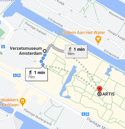 https://www.google.com/maps/dir/Verzetsmuseum,+Plantage+Kerklaan+61A,+1018+CX+Amsterdam,+Netherlands/ARTIS,+Plantage+Kerklaan+38-40,+1018+CZ+Amsterdam,+Netherlands/@52.367221,4.9087465,16z/data=!4m14!4m13!1m5!1m1!1s0x47c609821f1c38bb:0xd1eda9d98ceeff3!2m2!1d4.9127609!2d52.36781!1m5!1m1!1s0x47c609a1dbac0061:0xe6853789b8a4a3d!2m2!1d4.9165321!2d52.3660003!3e2