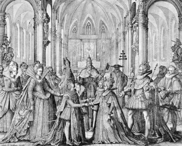 https://commons.wikimedia.org/wiki/Category:Exchange_of_Princesses_(1615)#/media/File:The_double_marriage_between_France_and_Spain_in_1615_by_Nicolas_de_Mathoniere.jpg