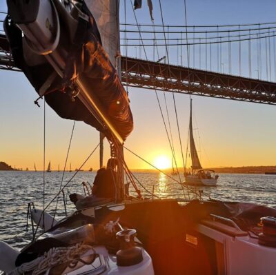 Sunset, Sailing Boat, Wine