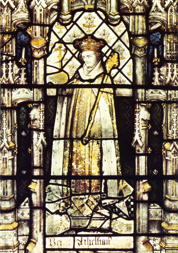 https://commons.wikimedia.org/wiki/Category:%C3%86thelstan_of_England_on_stained_glass_windows#/media/File:Athelstan_from_All_Souls_College_Chapel.png