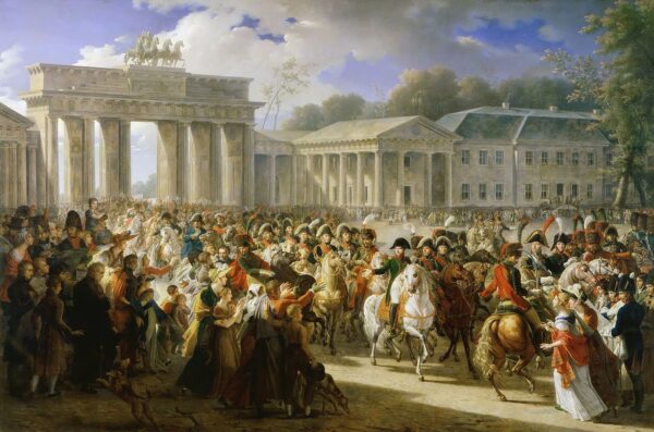https://en.wikipedia.org/wiki/Brandenburg_Gate#/media/File:Charles_Meynier_-_Entr%C3%A9e_de_Napol%C3%A9on_%C3%A0_Berlin._27_octobre_1806.jpg