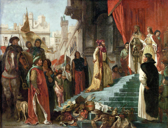 https://en.wikipedia.org/wiki/Isabella_I_of_Castile#/media/File:WC_Delacroix,Eugene_The_Return_of_Christopher_Columbus.jpg