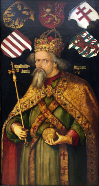 https://commons.wikimedia.org/wiki/Category:Emperor_Sigismund_by_Albrecht_D%C3%BCrer#/media/File:1512_D%C3%BCrer_Kaiser_Sigismund_anagoria.JPG