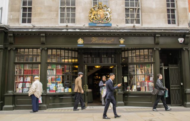 Visit London's oldest bookshop. Photo by https://www.facebook.com/hatchardspiccadilly/